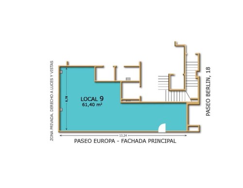 LOCAL C/  PASEO BERLIN  18-Bajo 9 2